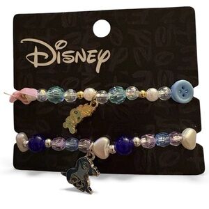Disney Kids Stitch Beaded Bracelets - Blue and Silver